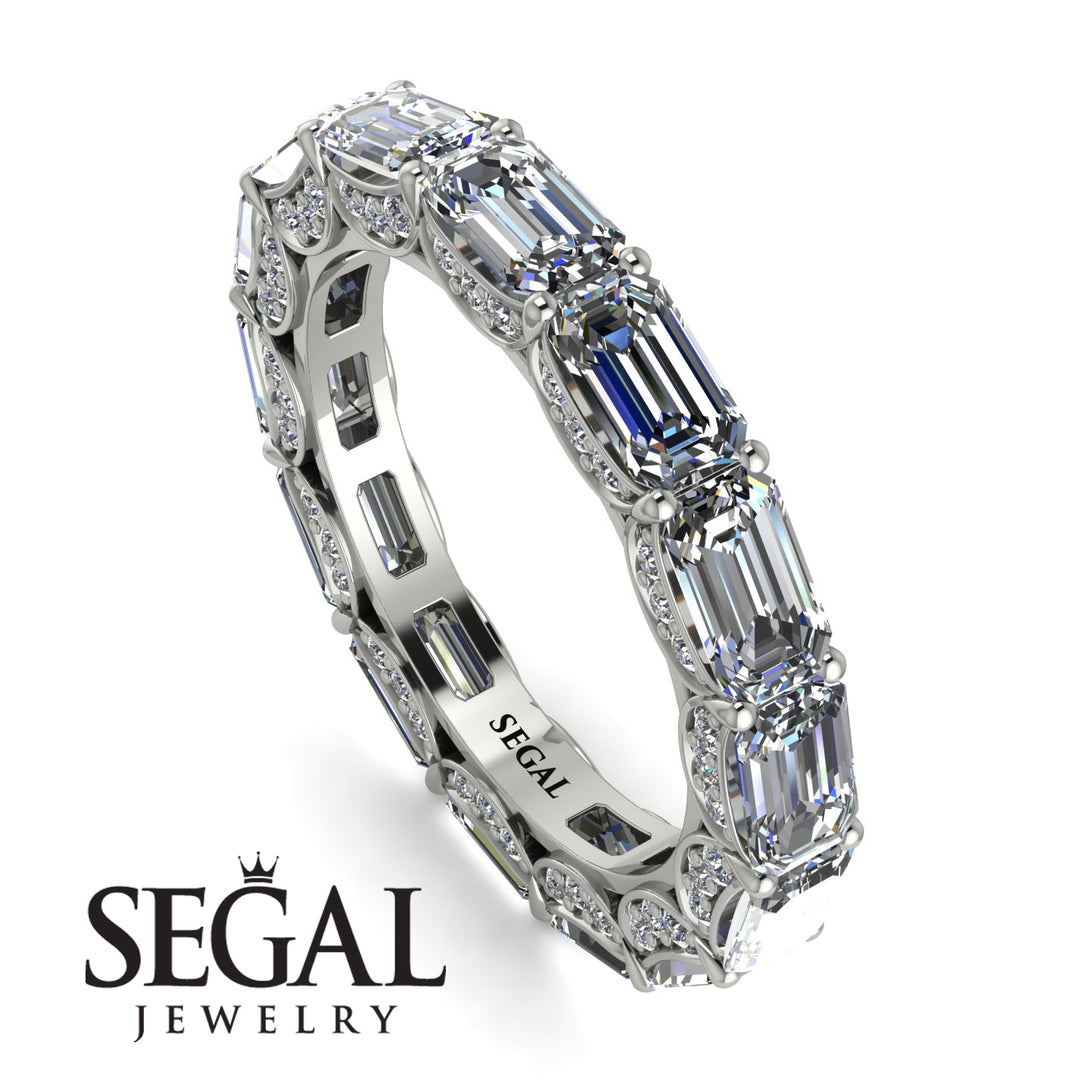 Eternity Emerald Hidden Diamonds Band - Ember No. 3