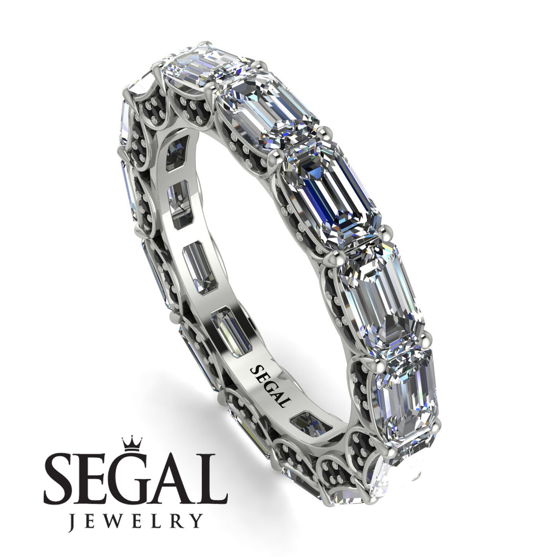 Eternity Emerald Hidden Diamonds Band - Ember No. 33