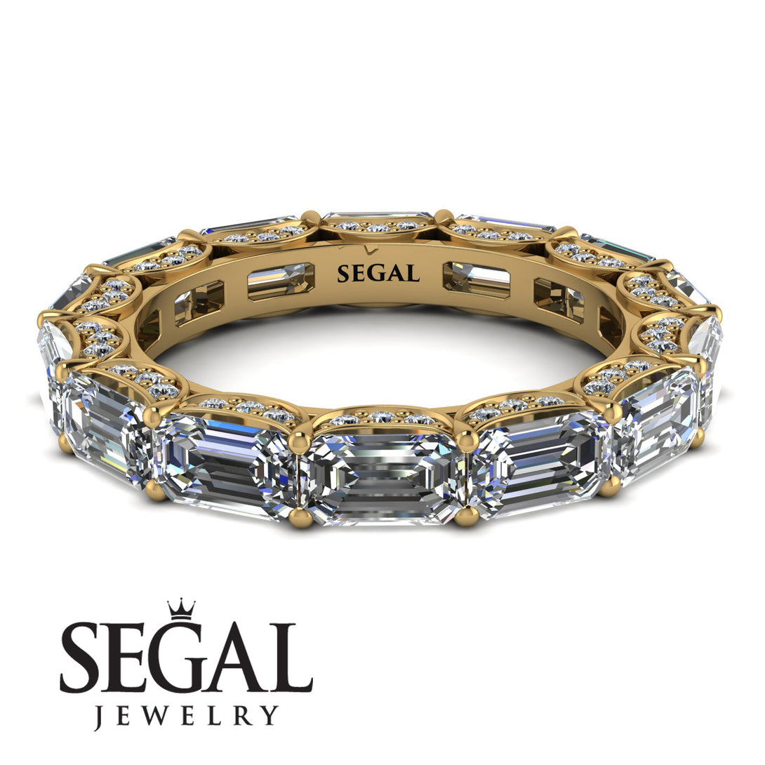 Eternity Emerald Hidden Diamonds Band - Ember No. 1