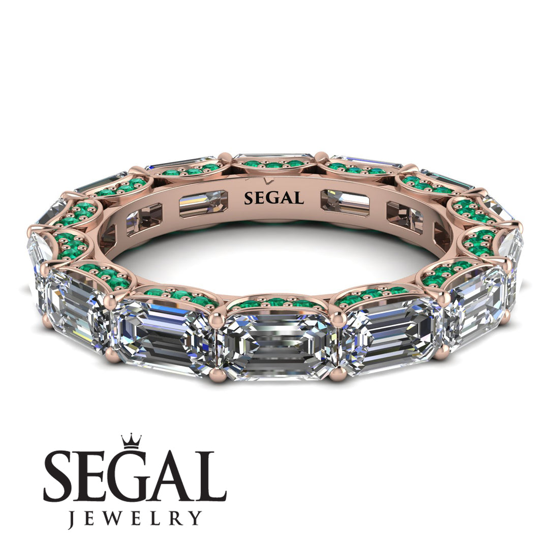 Eternity Emerald Hidden Diamonds Band - Ember No. 17