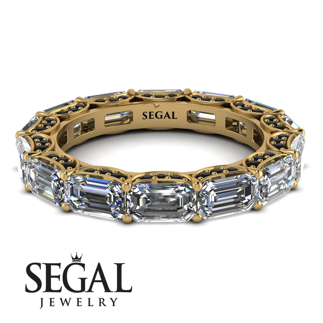Eternity Emerald Hidden Diamonds Band - Ember No. 31