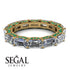 Eternity Emerald Hidden Diamonds Band - Ember No. 16