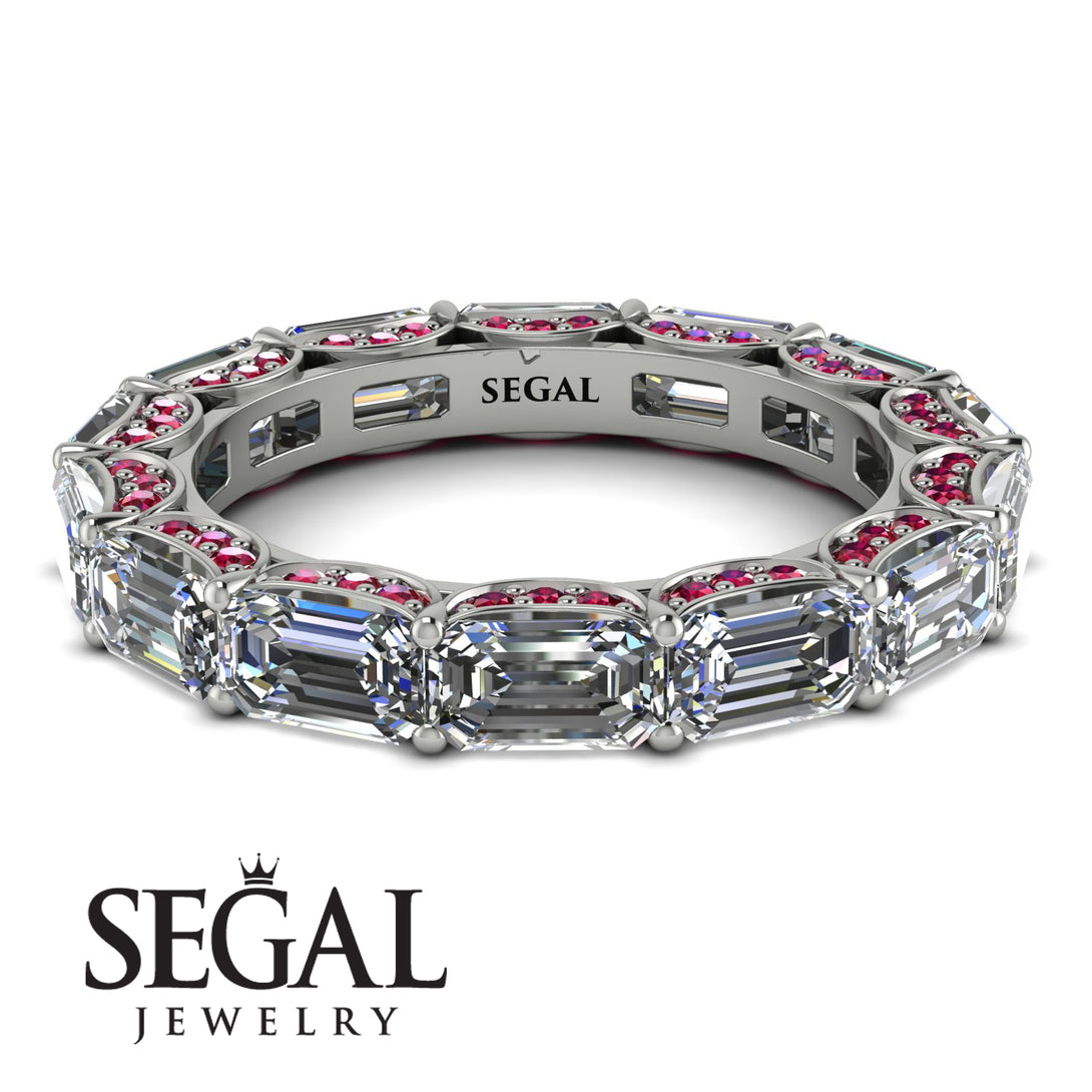 Eternity Emerald Hidden Diamonds Band - Ember No. 48