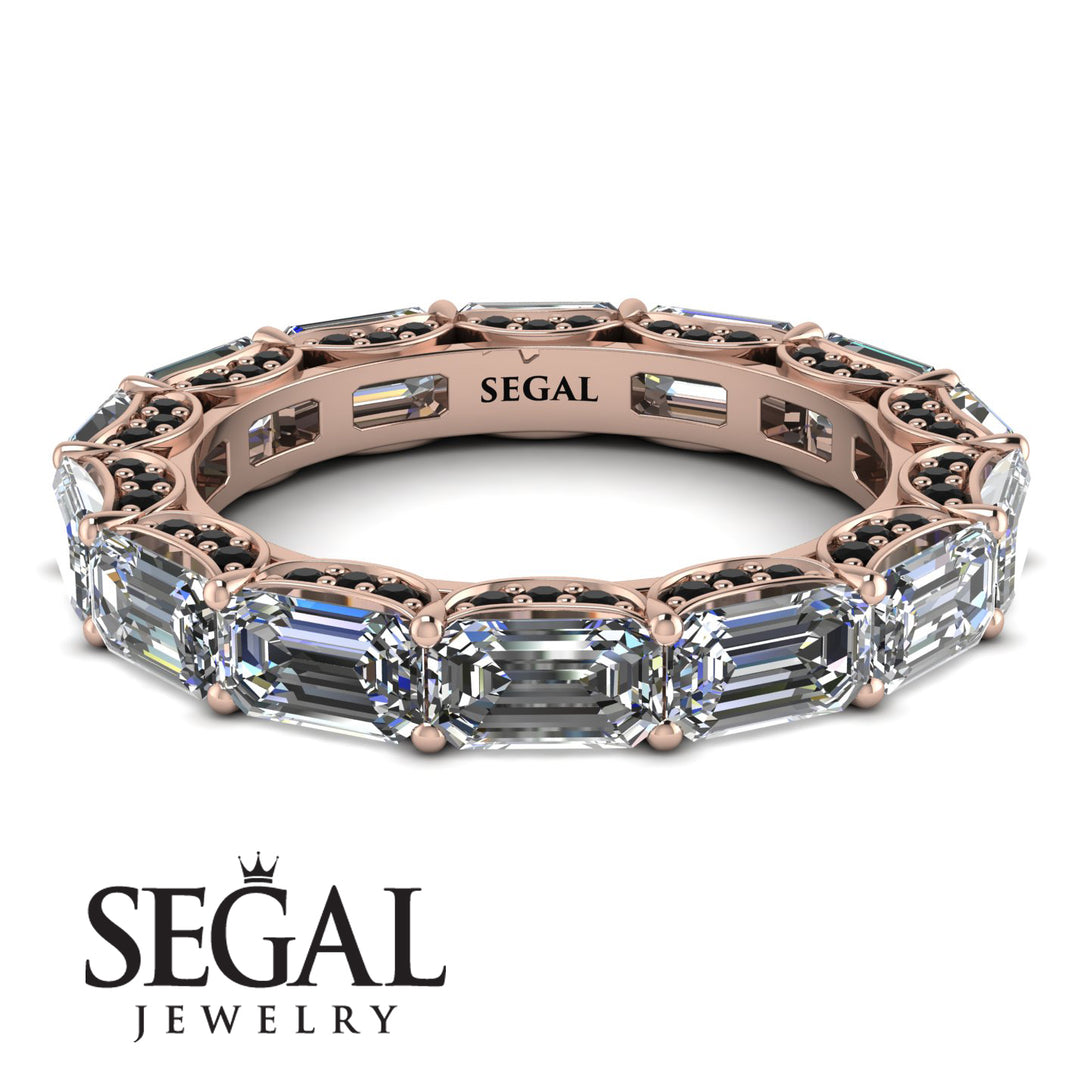 Eternity Emerald Hidden Diamonds Band - Ember No. 32