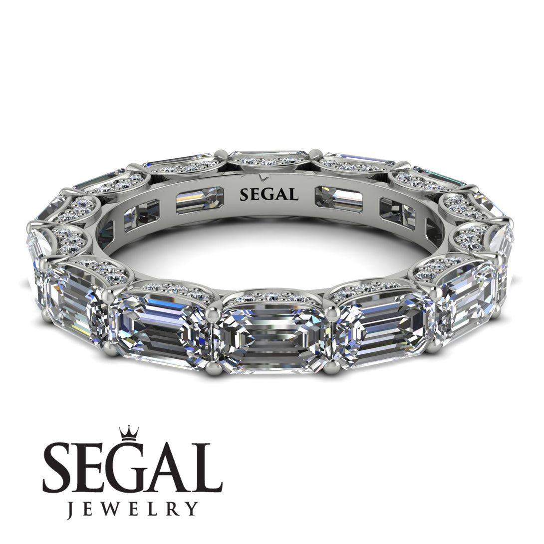 Eternity Emerald Hidden Diamonds Band - Ember No. 3