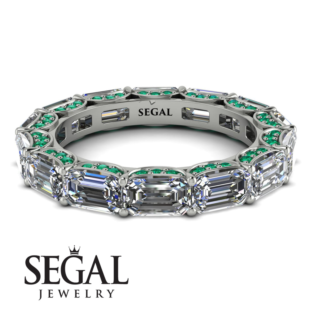 Eternity Emerald Hidden Diamonds Band - Ember No. 18