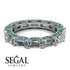 Eternity Emerald Hidden Diamonds Band - Ember No. 18