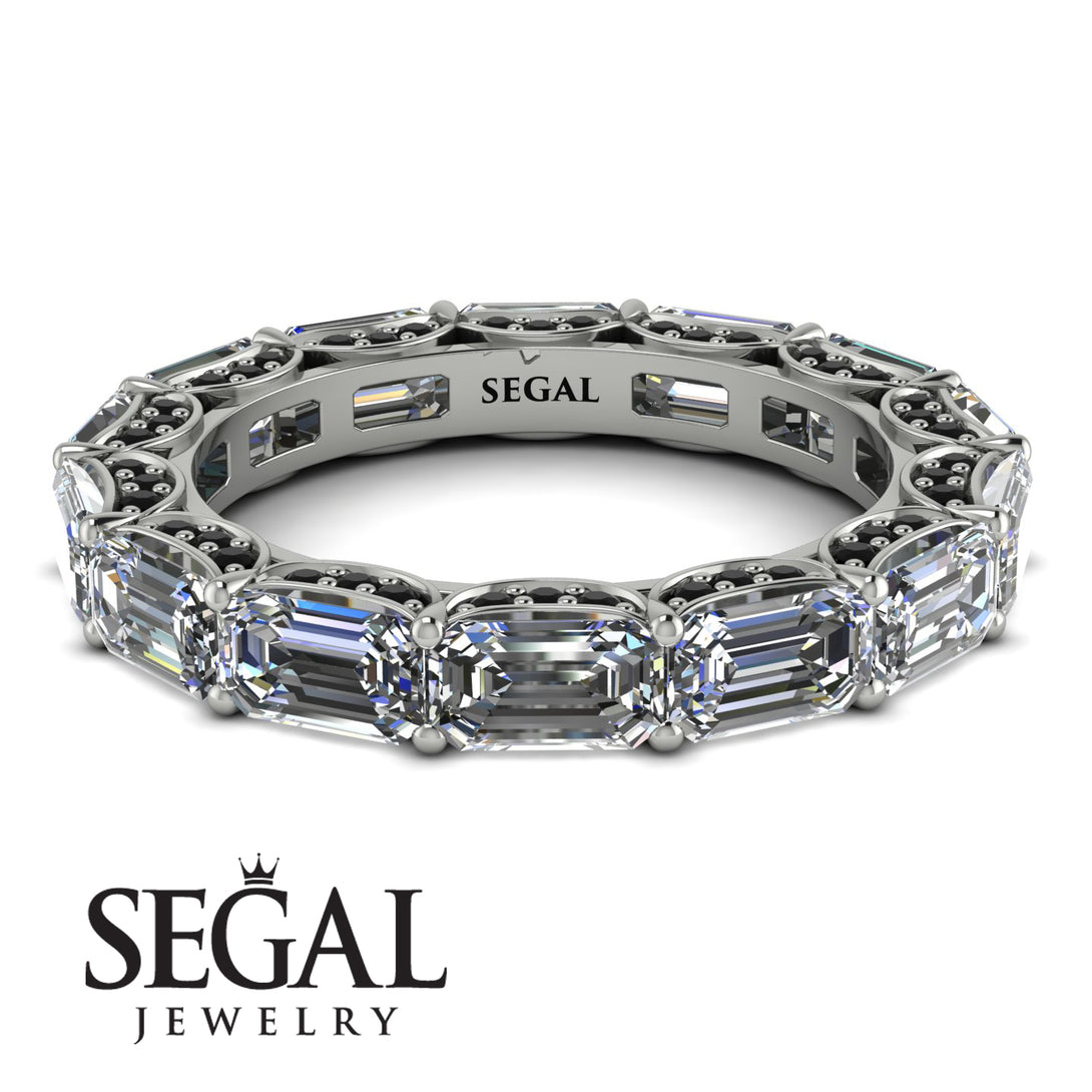 Eternity Emerald Hidden Diamonds Band - Ember No. 33