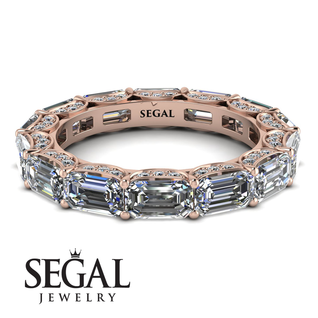 Eternity Emerald Hidden Diamonds Band - Ember No. 2