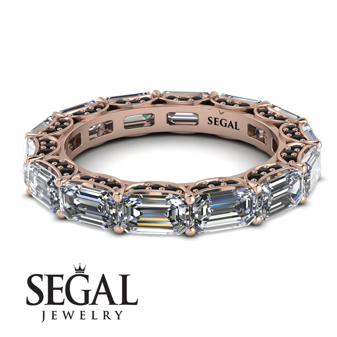 Eternity Emerald Hidden Diamonds Band - Ember No. 32