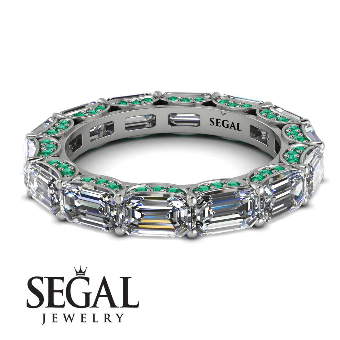 Eternity Emerald Hidden Diamonds Band - Ember No. 18