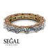 Eternity Emerald Hidden Diamonds Band - Ember No. 46