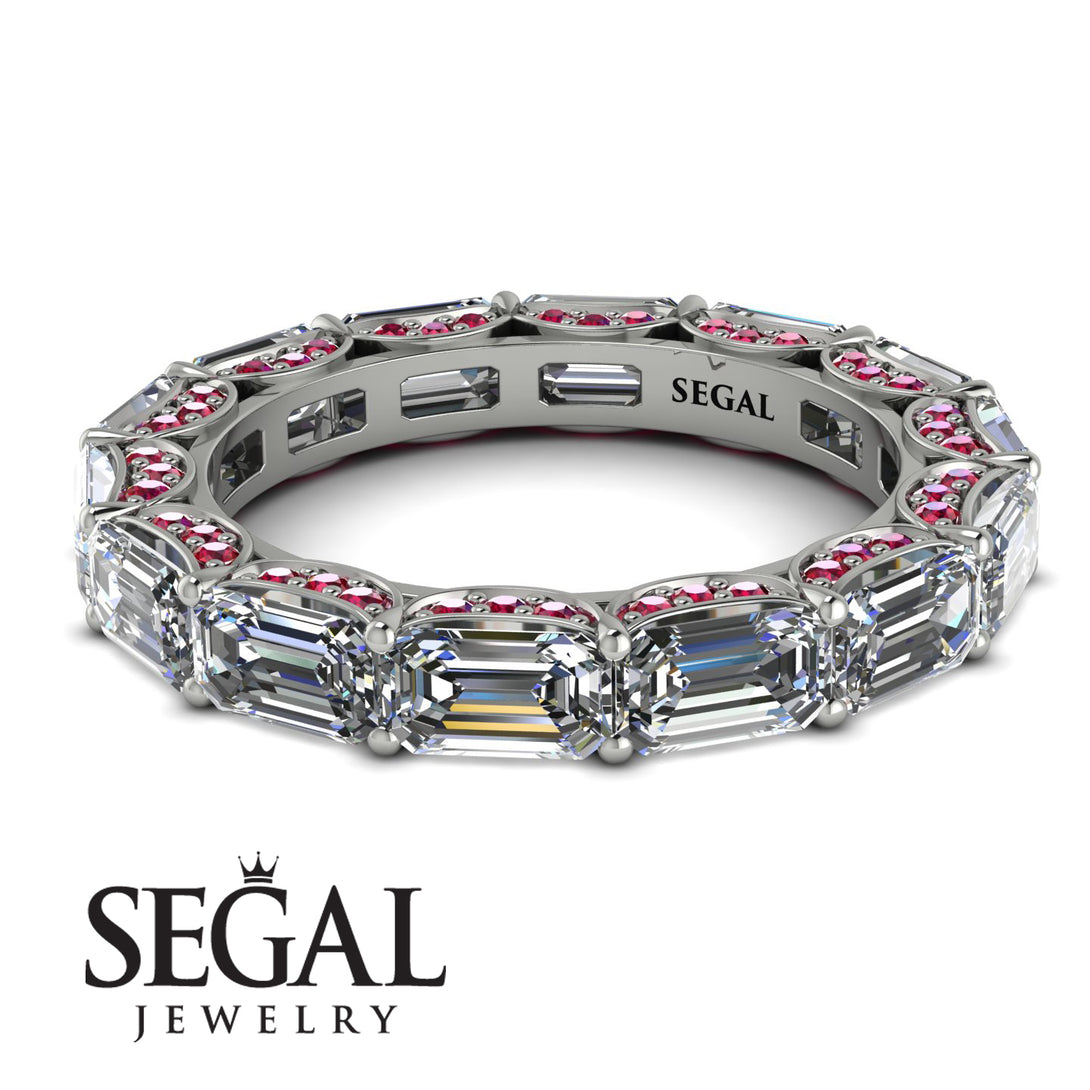 Eternity Emerald Hidden Diamonds Band - Ember No. 48