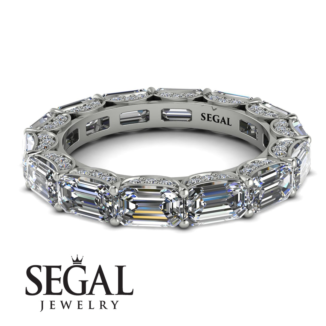 Eternity Emerald Hidden Diamonds Band - Ember No. 3