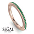 Eternity Emerald Micro Pave Channel Band - Raelynn No. 5 image 2