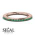 Eternity Emerald Micro Pave Channel Band - Raelynn No. 5 image 6