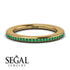 Eternity Emerald Micro Pave Channel Band - Raelynn No. 4 image 6
