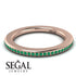 Eternity Emerald Micro Pave Channel Band - Raelynn No. 5