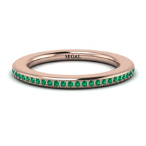 Eternity Emerald Micro Pave Channel Band - Raelynn No. 5 image 1