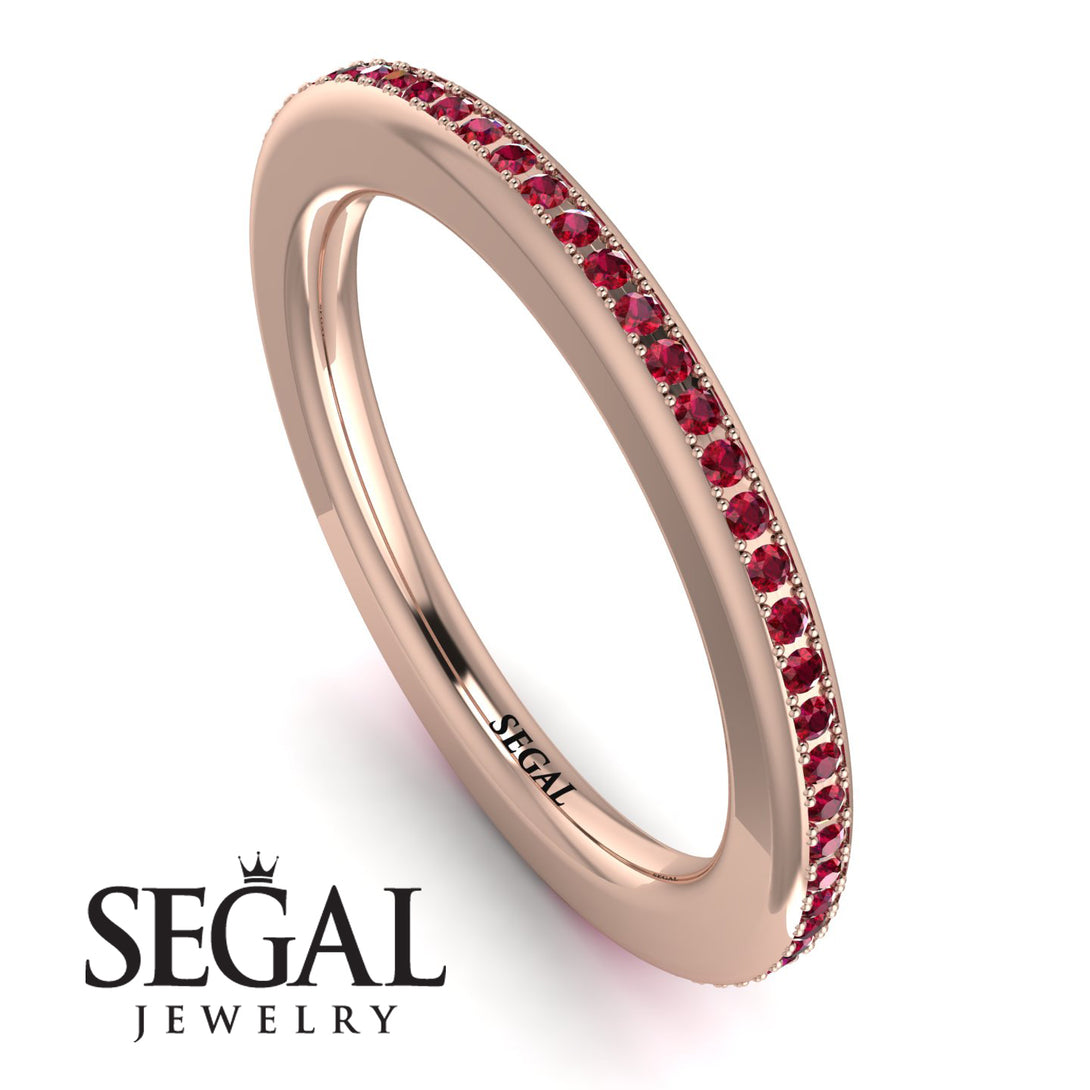 Eternity Ruby Micro Pave Channel Band - Raelynn No. 11