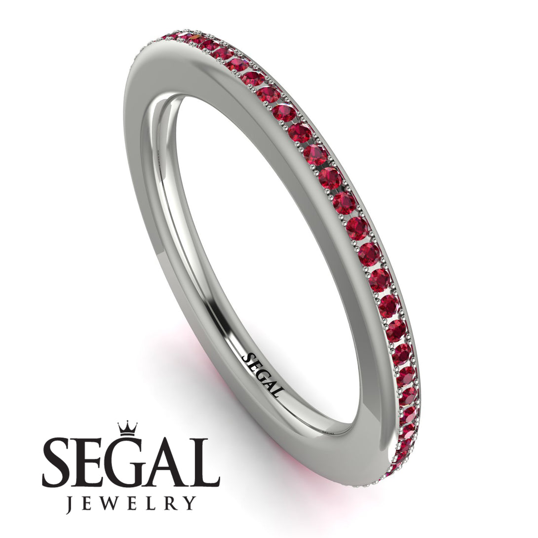 Eternity Ruby Micro Pave Channel Band - Raelynn No. 12