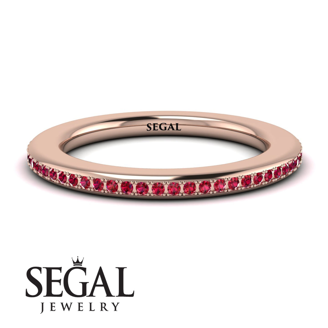 Eternity Ruby Micro Pave Channel Band - Raelynn No. 11