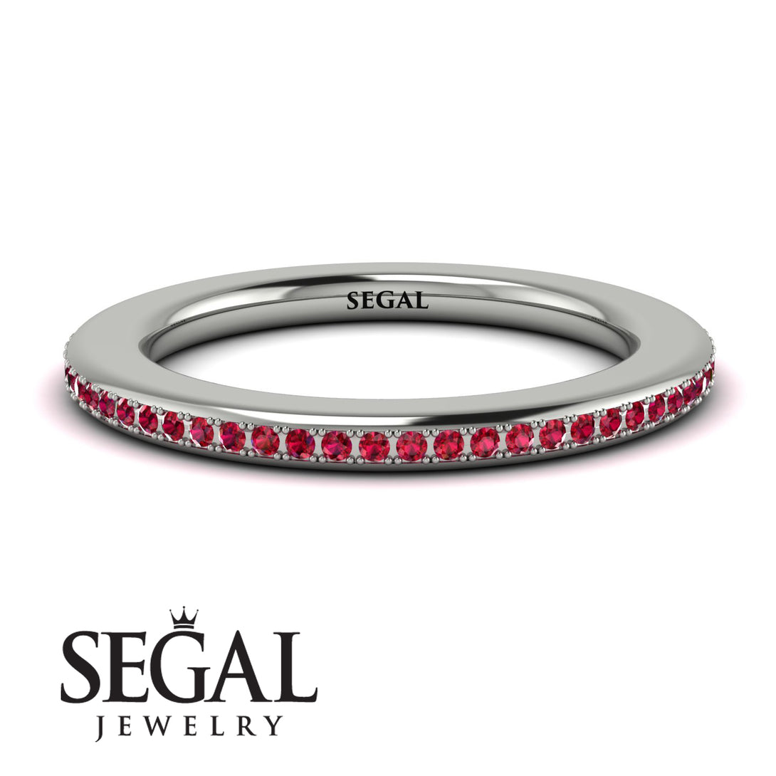 Eternity Ruby Micro Pave Channel Band - Raelynn No. 12