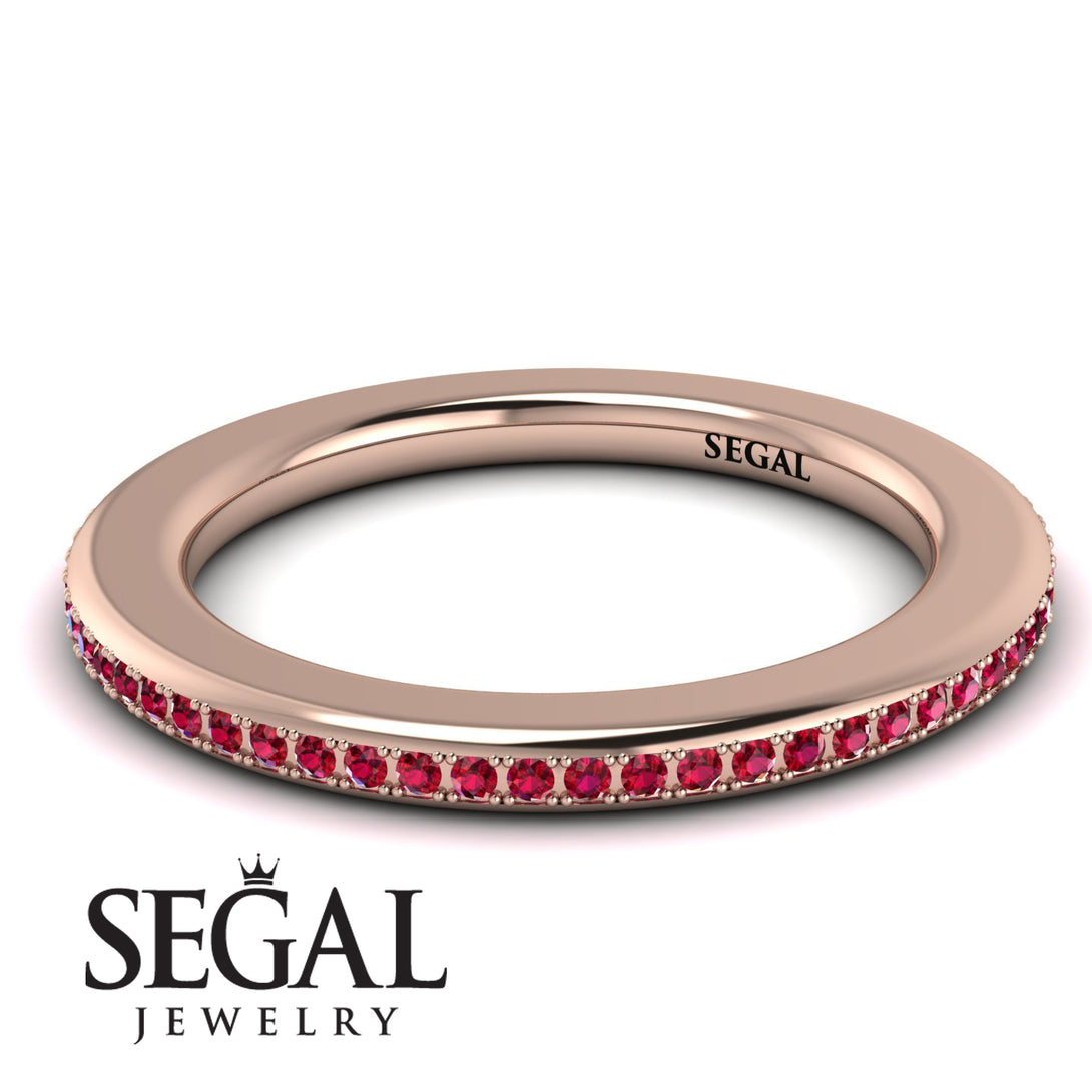 Eternity Ruby Micro Pave Channel Band - Raelynn No. 11
