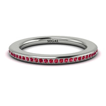 Eternity Ruby Micro Pave Channel Band - Raelynn No. 12 image 1