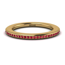 Eternity Ruby Micro Pave Channel Band - Raelynn No. 10 image 1