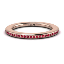 Eternity Ruby Micro Pave Channel Band - Raelynn No. 11 image 1