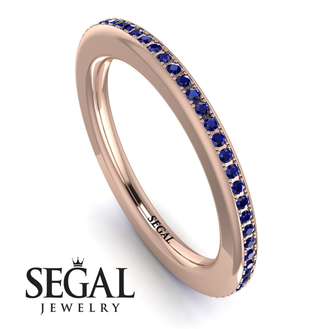Eternity Sapphire Micro Pave Channel Band - Raelynn No. 14