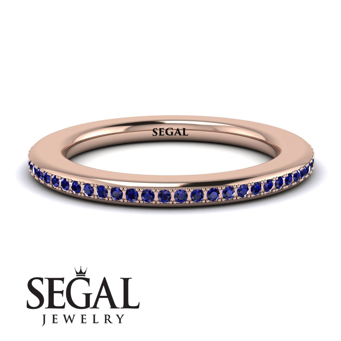 Eternity Sapphire Micro Pave Channel Band - Raelynn No. 14