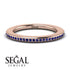 Eternity Sapphire Micro Pave Channel Band - Raelynn No. 14