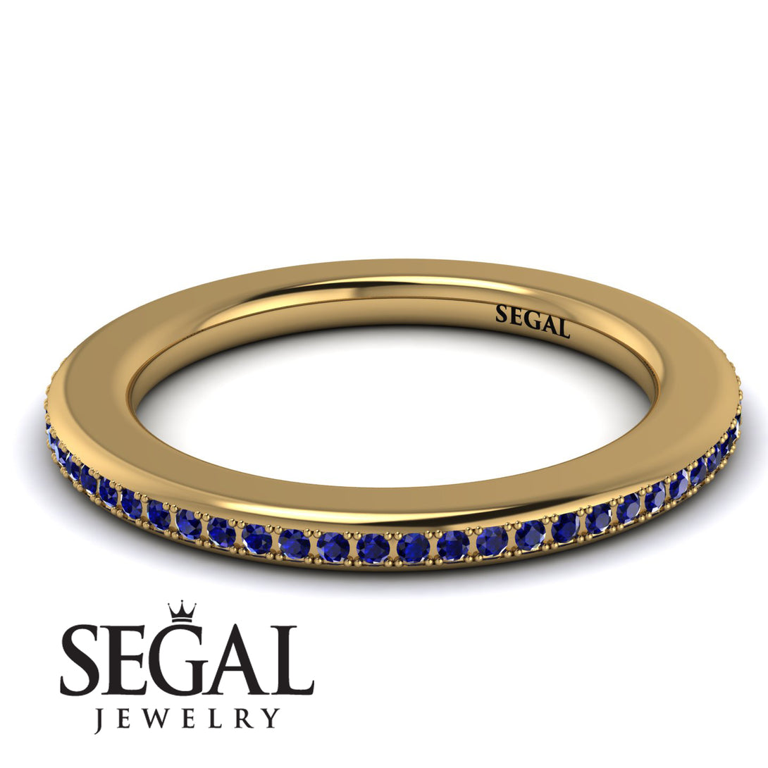 Eternity Sapphire Micro Pave Channel Band - Raelynn No. 13