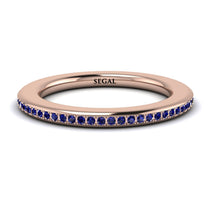Eternity Sapphire Micro Pave Channel Band - Raelynn No. 14 image 1