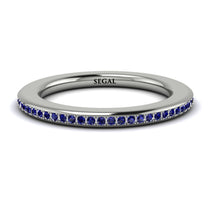 Eternity Sapphire Micro Pave Channel Band - Raelynn No. 15 image 1