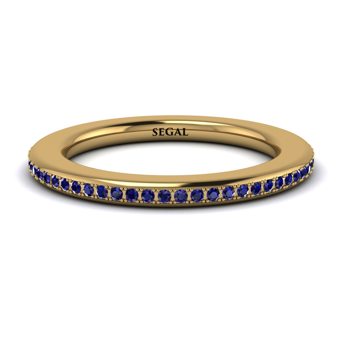 Eternity Sapphire Micro Pave Channel Band - Raelynn No. 13