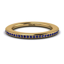 Eternity Sapphire Micro Pave Channel Band - Raelynn No. 13 image 1