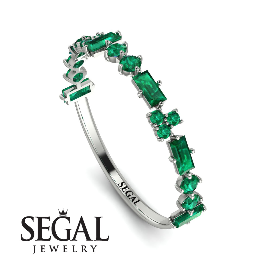 Eternity Mix Emerald Ring - Jocelyn No. 6