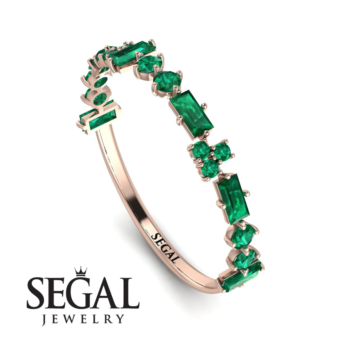 Eternity Mix Emerald Ring - Jocelyn No. 5