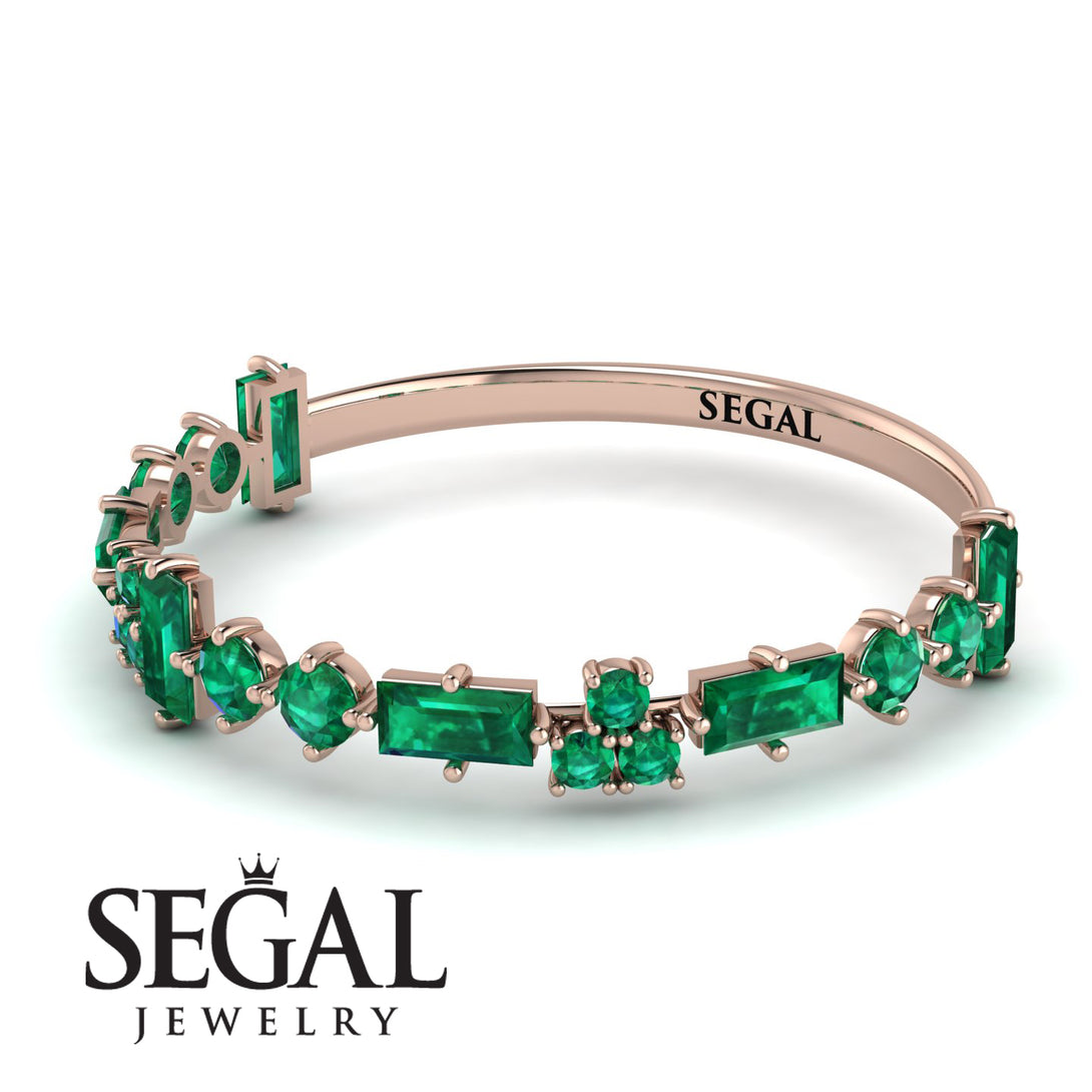 Eternity Mix Emerald Ring - Jocelyn No. 5