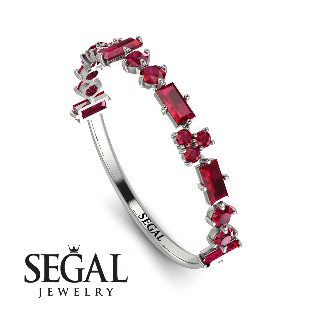 Eternity Mix Ruby Ring - Jocelyn No. 12