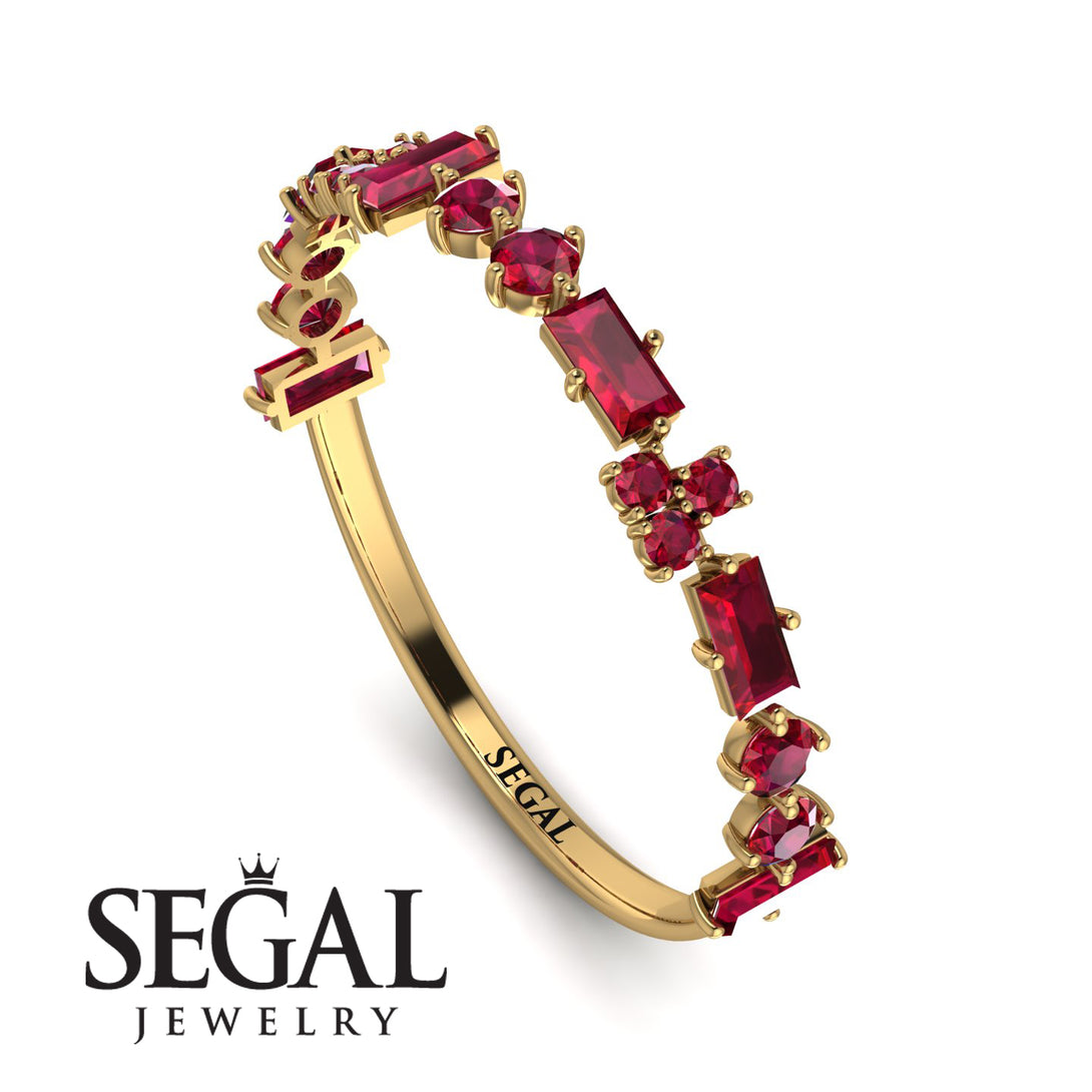 Eternity Mix Ruby Ring - Jocelyn No. 10