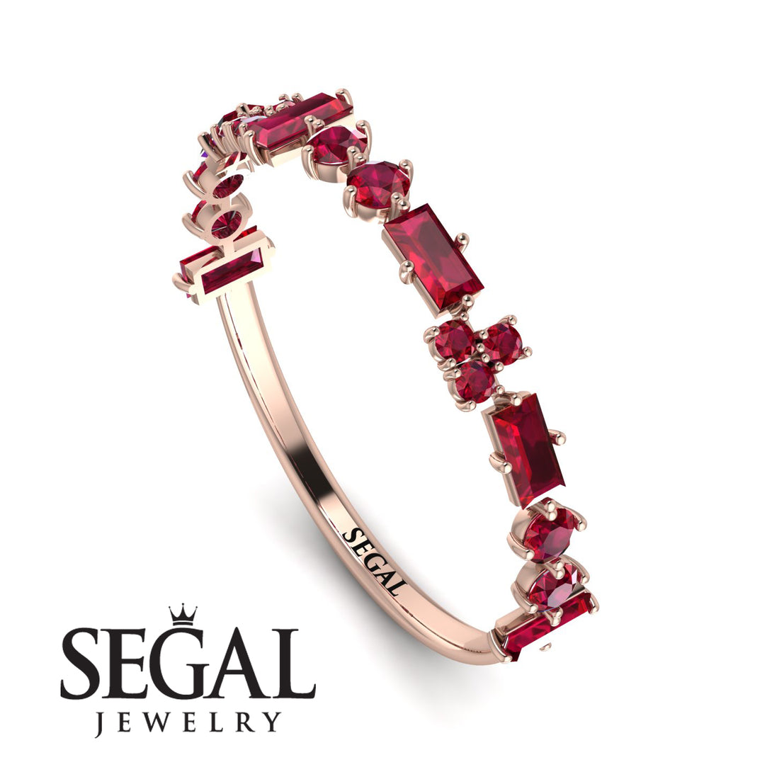 Eternity Mix Ruby Ring - Jocelyn No. 11