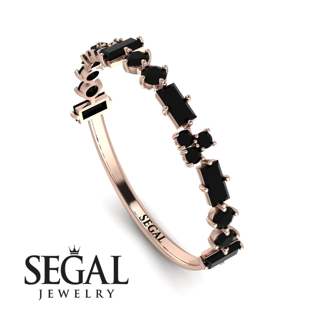 Eternity Mix Black Diamond Ring - Jocelyn No. 8