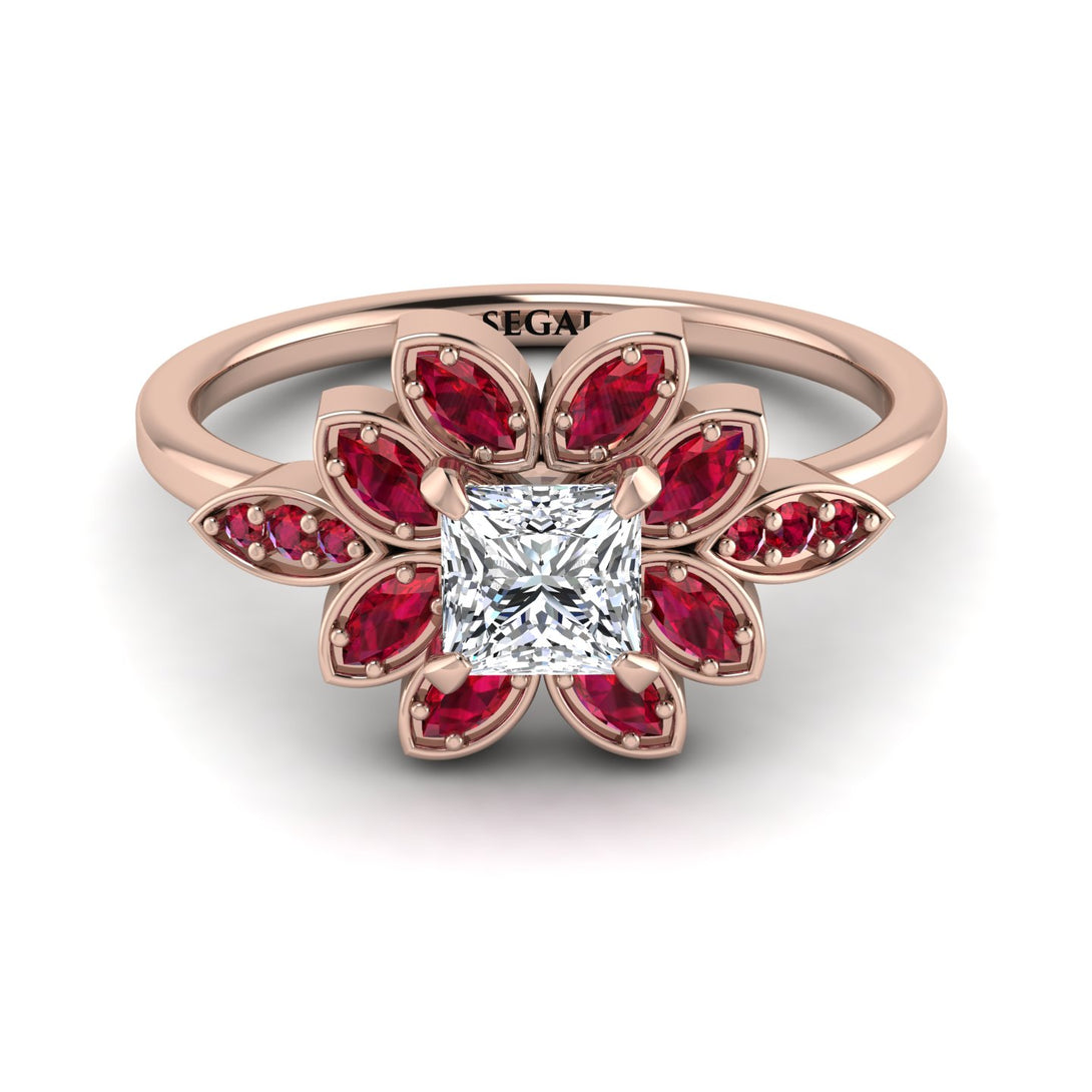 Floral Nature Inspired Diamond Ring - Carol No. 47