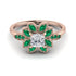 Floral Nature Inspired Diamond Ring - Carol No. 17 image 1