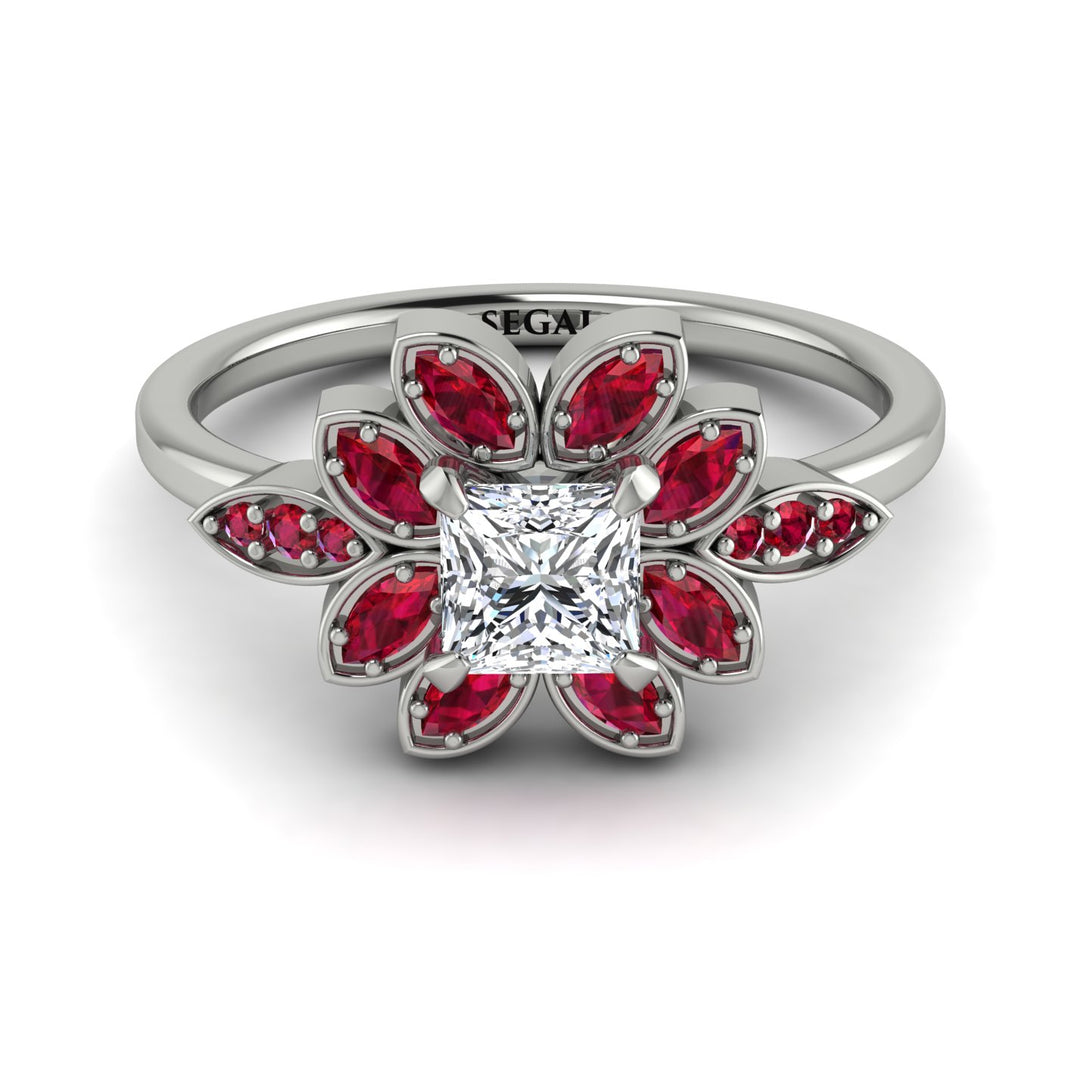 Floral Nature Inspired Diamond Ring - Carol No. 48