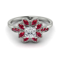 Floral Nature Inspired Diamond Ring - Carol No. 48 image 1